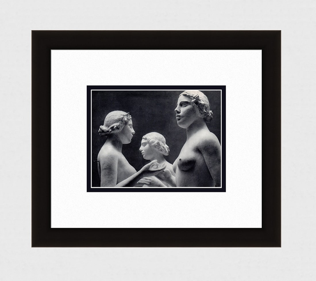 Erwin Blumenfeld Nude Sculpture I - Aristide Maillol 1930's photogravure: Erwin Blumenfeld. (German, 1897 - 1969). Nude Sculpture I - Aristide Maillol. Antique Photogravure. 1937-1940. Excellent. Teriade. Draeger Freres. Image size 6 1/8 x 8 1/8 inches. Approximately 15 x 1