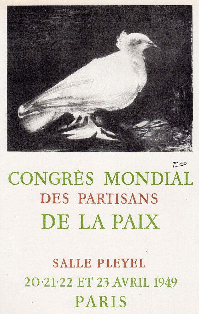 Pablo Picasso 1959 lithograph World Congress of the Peace Partisans (Congres Mondial des Parisans de (1 of 1)
