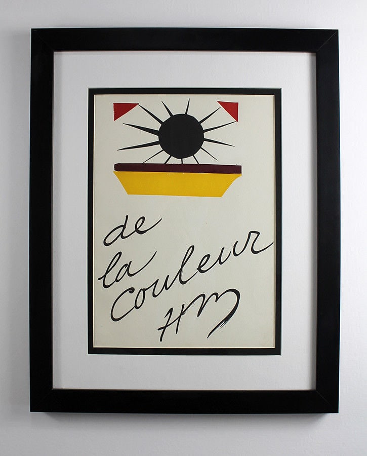 Henri Matisse 1945 lithograph De La Couleur signed (1 of 3)
