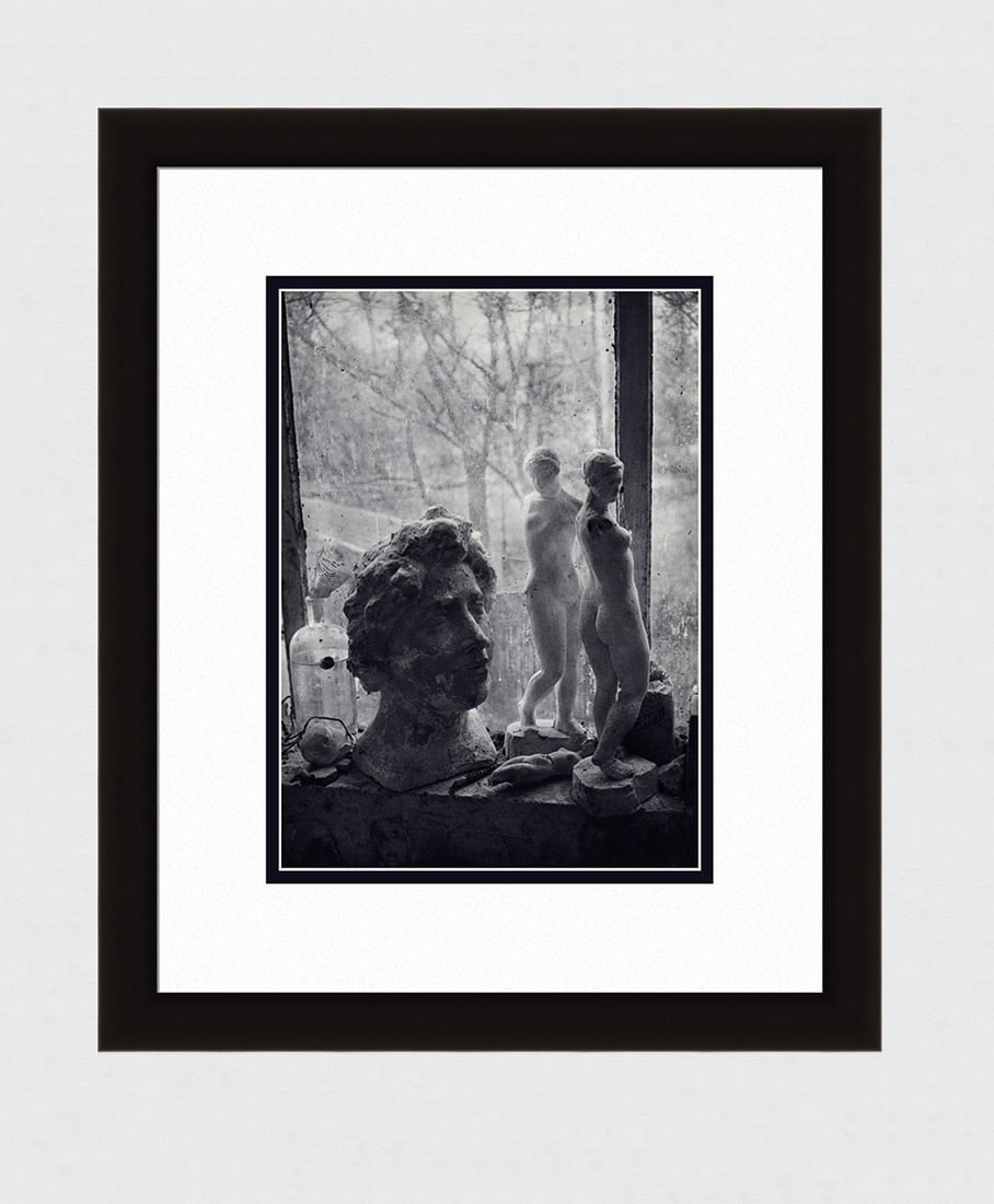 Brassai Aristide Maillol's Studio IV 1930's photogravure: Brassai. (Hungarian-French, 1899-1984). Aristide Maillol's Studio IV. Antique Photogravure. 1937-1940. Excellent. Teriade. Draeger Freres. Image size 8 5/8 x 11 1/8 inches. Approximately 18 x 20 inche