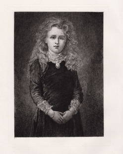 George Frederic Dorothy 1880 etching: George Frederic. Watts, (English, 1817 - 1904). Dorothy. Antique etching on thick laid paper after the original by master etcher Paul-Adolphe Rajon (French, 1843-1888). 1880. Excellent. Image size 6 3