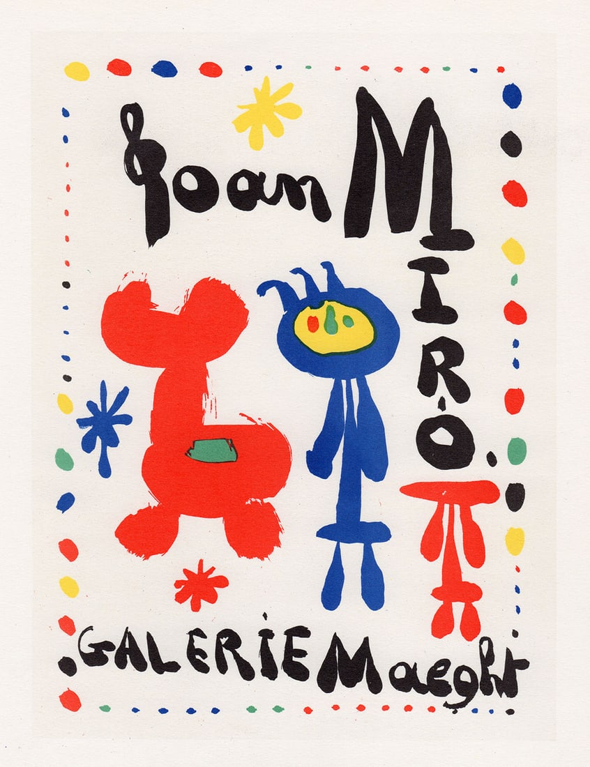 Joan Miro 1959 lithograph Joan Miro signed (1 of 1)