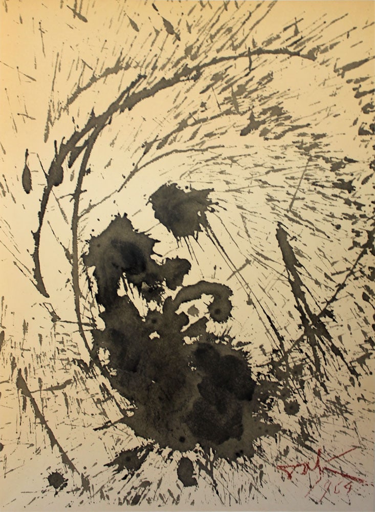 Dali 1967 Biblia Sacra Original Framed Lithograph Enemies (1 of 1)