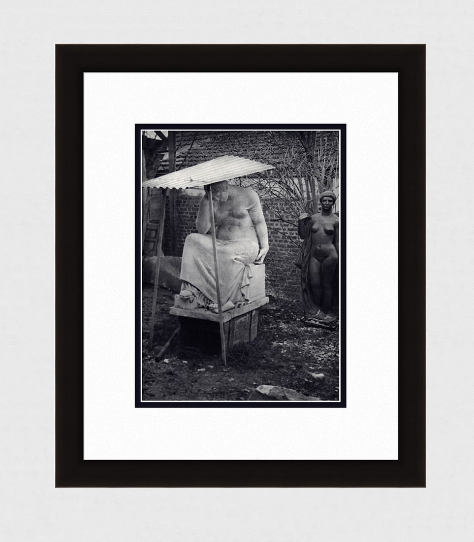 Brassai Aristide Maillol's Studio VII 1930's photogravure: Brassai. (Hungarian-French, 1899-1984). Aristide Maillol's Studio VII. Antique Photogravure. 1937-1940. Excellent. Teriade. Draeger Freres. Image size 8 5/8 x 11 5/8 inches. Approximately 18 x 21 inch