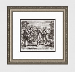 Raphael 1649 Engraving Vatican Jacob agrees to work seven years