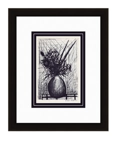 Bernard Buffet 1967 lithograph Thistles signed