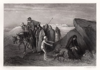 1800s Jean-Francois Portaels The Daughter of Zion Framed Signed