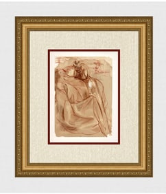 1960 Salvador Dali Great Event Authentic Woodcut