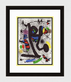 Joan Miro "Abstract Composition" 1971 Lithograph