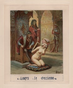 Signed Edmond Malassis Sultry Engraving The King's Offering Framed Limited