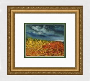 Maurice de Vlaminck 1958 lithograph The Harvest signed