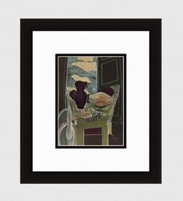 Georges BRAQUE 1956 Vintage Color Print The Washing Room FRAMED Signed