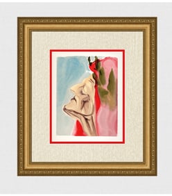 1960 Salvador Dali New Doubt Authentic Woodcut