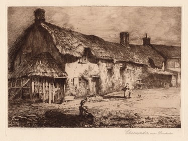 Nathaniel Sparks Charminster 1908 etching