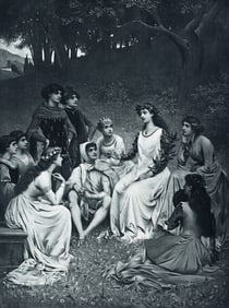 Jacques Wagrez The Storyteller c. 1890 print