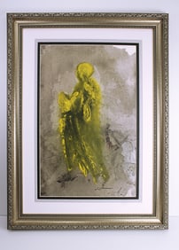 Salvador Dali Mary at the Tomb 1967 Original Lithograph Framed