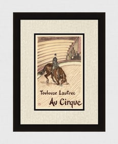 Toulouse Lautrec Color Lithograph Circus Ltd ed