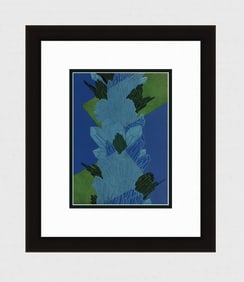 1930 Seguy Color Pochoir Prismes Framed