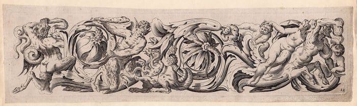 Giancarli 1636 Engraving Centaur Visscher