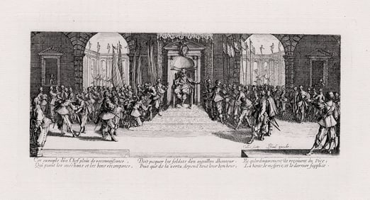 Jacques Callot Miseries and Misfortunes of War etching signed