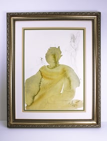 Dali 1967 Original Polluted Sacrifices Framed Lithograph