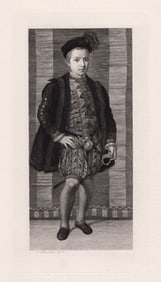 Pontormo Portrait of a Boy etching signed