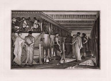 Sir Lawrence Alma Tadema Parthenon 1890 Antique Print