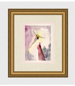 1960 Salvador Dali Christ Authentic Woodcut