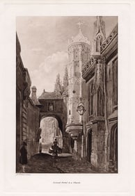 John Sell Cotman Covered Portal to a Church 1893 print