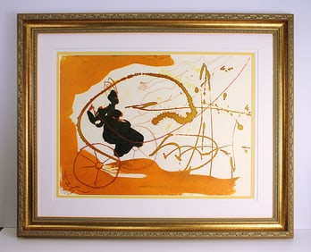 Dali 1967 Original Biblia Sacra Lithograph Framed Elisha