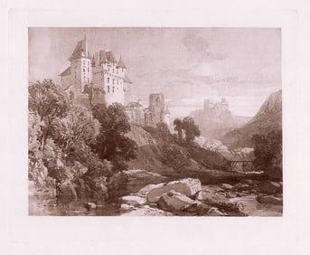 James Harding Landscape 1880 engraving