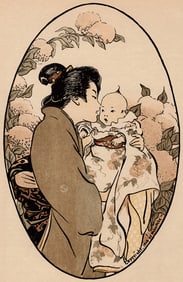 HELEN HYDE Antique Color Print SECRETS Framed Signed