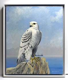 Roger Parsels Gyrfalcon Painting Realism 20 x 24 in