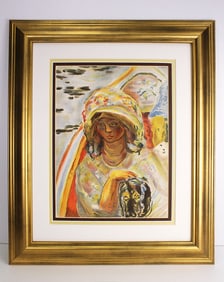 Pierre Bonnard 1939 Jeune Fille Original Lithograph Framed