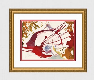 Dali Original Biblia Sacra In the Beginning Lithograph Framed