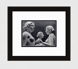 Erwin Blumenfeld Nude Sculpture IV - Aristide Maillol 1930's photogravure