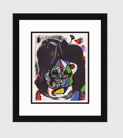 Joan Miro Revolutions II Original Lithograph Framed