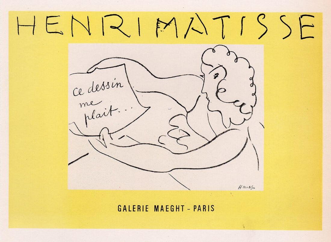 Henri Exposition de Dessins lithograph signed (1 of 1)