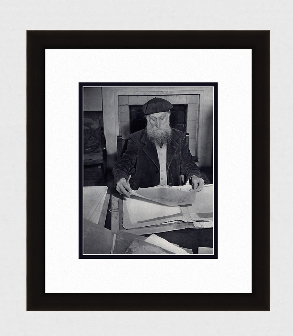 Brassai Aristide Maillol's Studio VI 1930's photogravure: Brassai. (Hungarian-French, 1899-1984). Aristide Maillol's Studio VI. Antique Photogravure. 1937-1940. Excellent. Teriade. Draeger Freres. Image size 8 3/4 x 11 1/4 inches. Approximately 18 x 21 inche