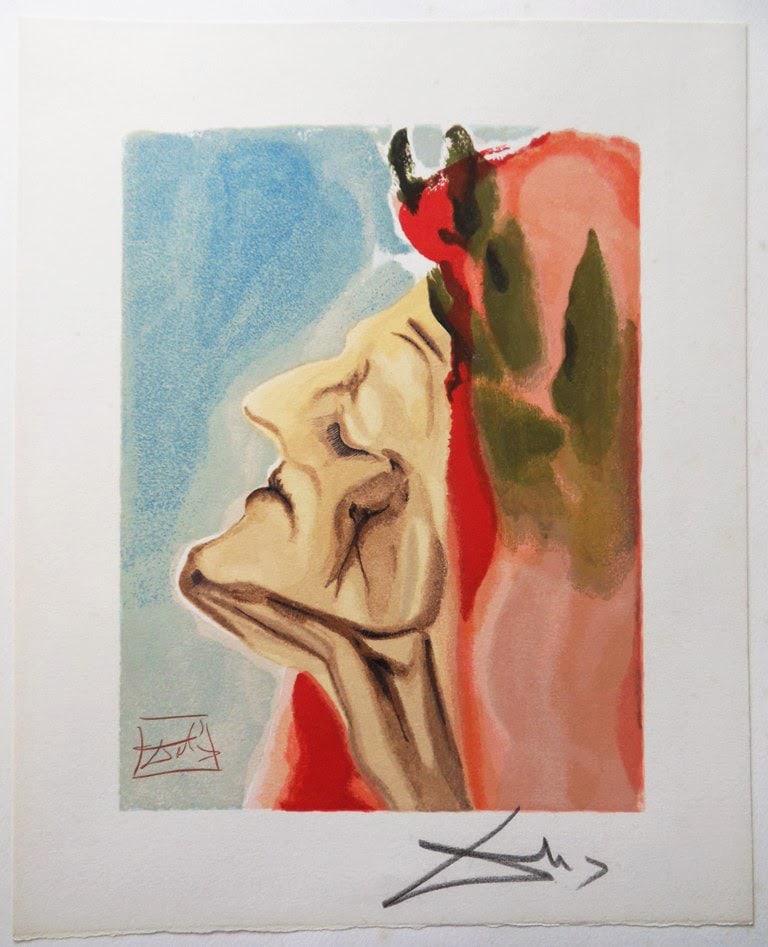 1960 Salvador Dali New Doubt Authentic Woodcut (1 of 3)