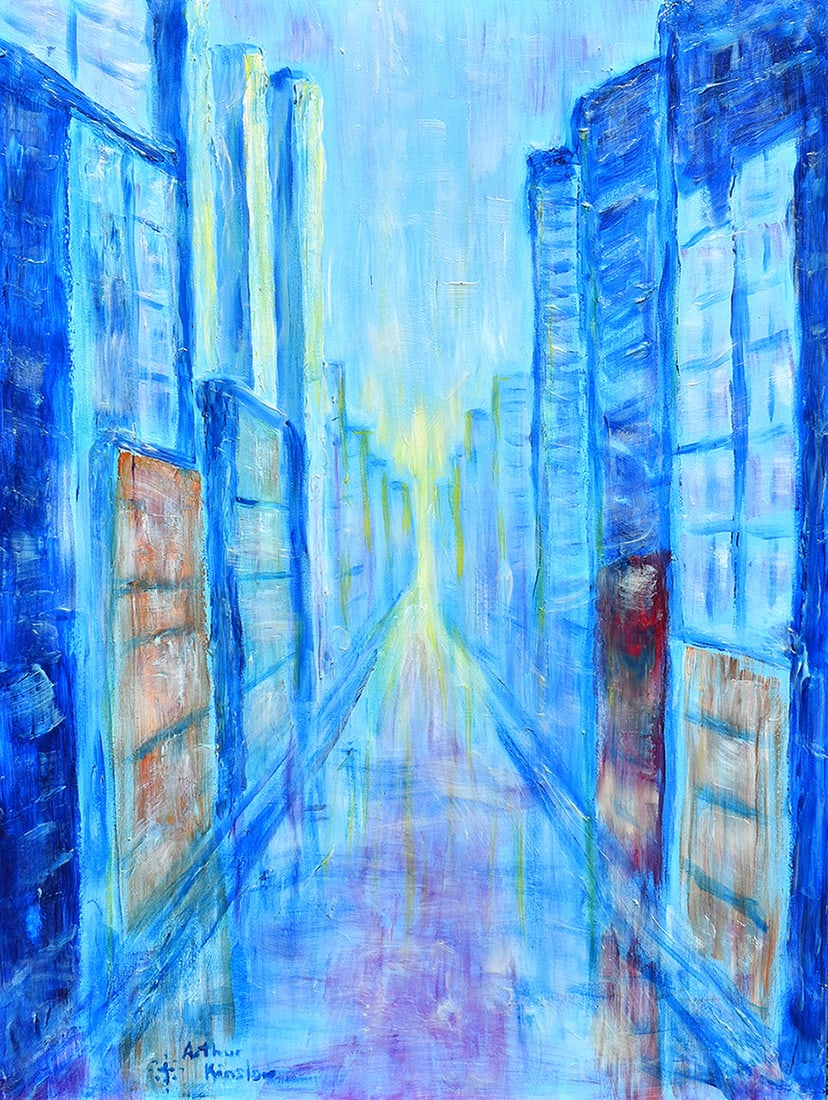 Arthur Kinslow Original Painting Sunrise 30 x 40 inches (1 of 5)