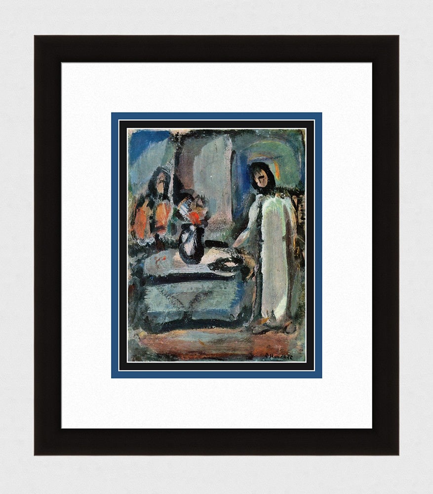 1940 Georges Henri Rouault The Oasis (L'oasis) Antique Print signed (1 of 3)