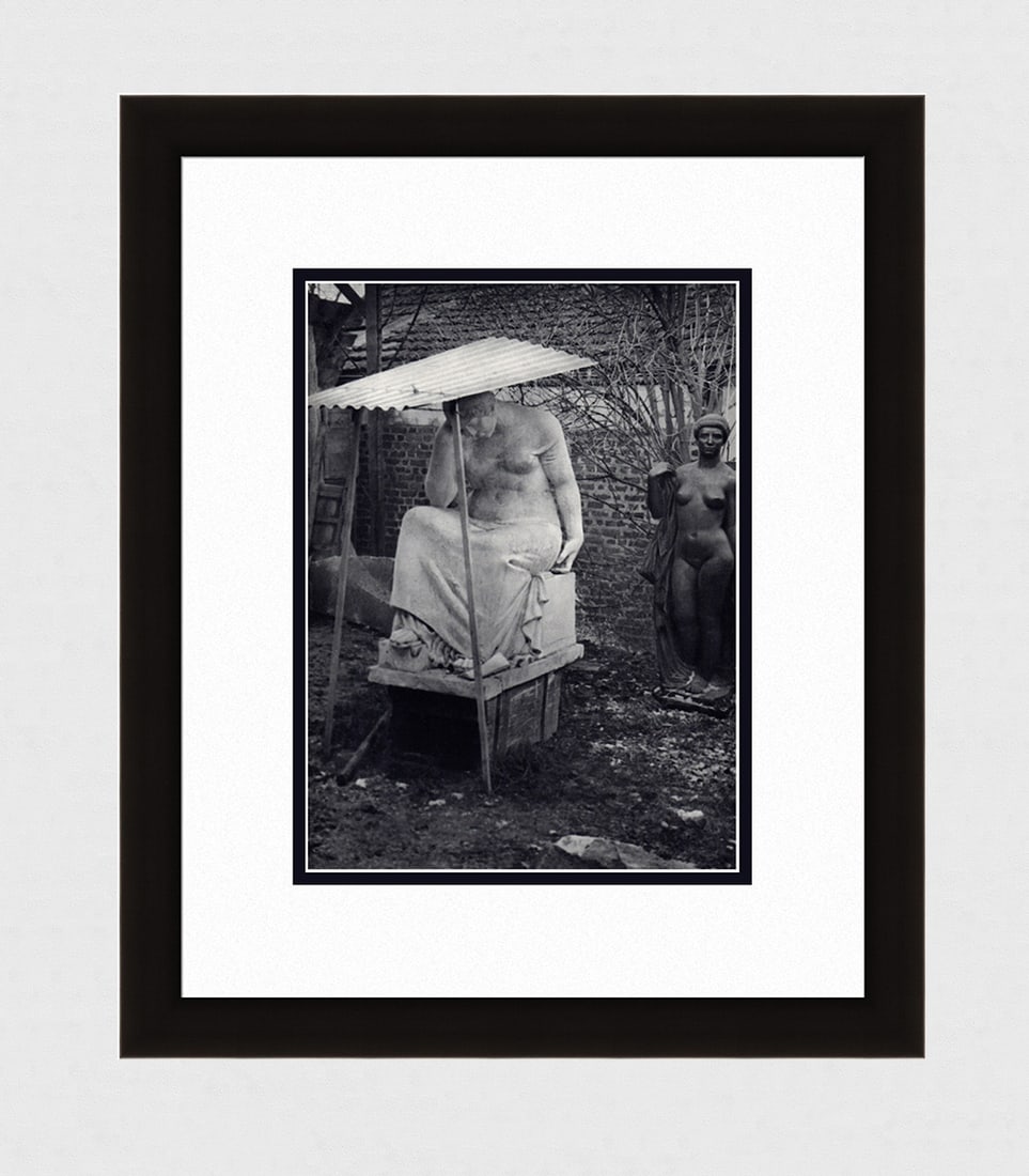 Brassai Aristide Maillol's Studio VII 1930's photogravure: Brassai. (Hungarian-French, 1899-1984). Aristide Maillol's Studio VII. Antique Photogravure. 1937-1940. Excellent. Teriade. Draeger Freres. Image size 8 5/8 x 11 5/8 inches. Approximately 18 x 21 inch