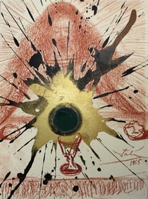 Dali A New Covenant 1967 Biblia Sacra Lithograph Framed