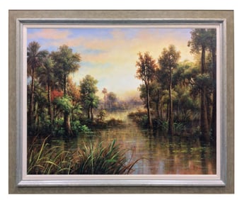 Pablo Munoz Original Painting Old Florida 36 x 48