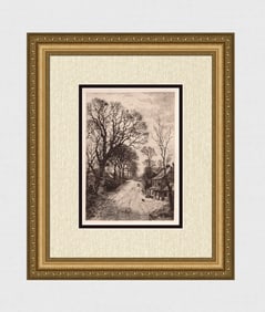 Frederick Albert Slocombe Spring Day 1889 etching