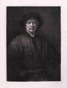 Rembrandt Rjin Portrait 1874 etching