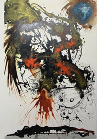 Salvador Dali 1967 Satan Original Biblia Sacra Framed Lithograph