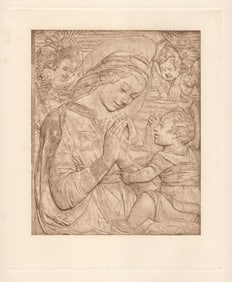 Desiderio da Settignano Virgin and Child 1884 print