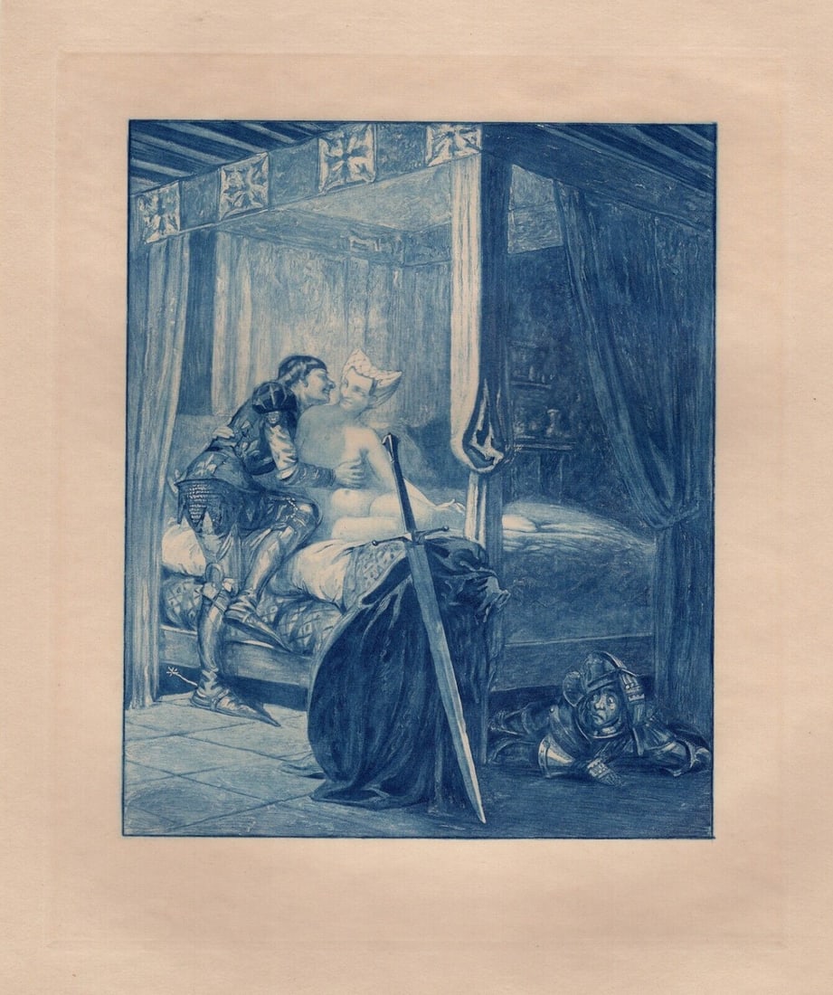 Edmond Malassis Limited Engraving The Lusting Knight Framed (1 of 2)